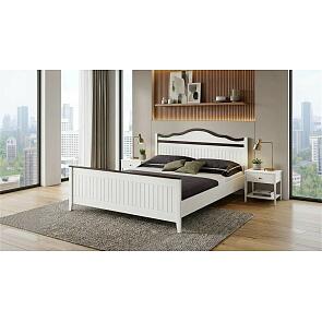 Кровать Вояж без обивки белый/белый без подъёмного механизма 1600x2000, изголовье жесткое