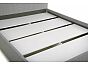 Кровать Мая рогожка серый без П/М 1600x2000, без ортопедического основания, изголовье мягкое