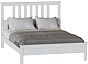 Кровать Эдит без обивки белый фактурный без П/М 1600x2000, ортопедическое основание, изголовье жесткое