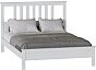 Кровать Эдит без обивки белый фактурный без П/М 160x200, изголовье жесткое