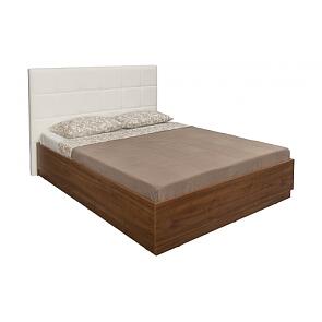 Кровать Камея 11.04 Орех Селект Каминный/Белый Глянец