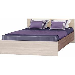 Кровать Бася КР-560 ЛДСП Ясень шимо светлый для ортопедического основания на ножках 1,4м