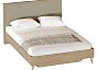 Кровать Гавана без обивки дуб натуральный светлый/светло-серый софт без П/М 1600x2000, ортопедическое основание, изголовье жесткое