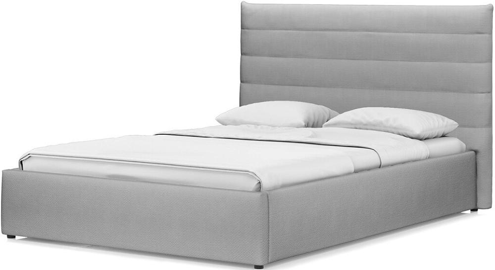 Кровать интерьерная Амалия рогожка RUDY2 1501 A1 color 20 Серебристый серый 140*200 фасадный шпатель color expert