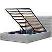 tumb 2 - Кровать интерьерная Амалия рогожка RUDY2 1501 A1 color 20 Серебристый серый 140*200