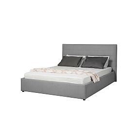 Кровать интерьерная Амалия рогожка RUDY2 1501 A1 color 20 Серебристый серый 160*200