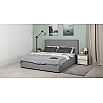 tumb 3 - Кровать интерьерная Амалия рогожка RUDY2 1501 A1 color 20 Серебристый серый 160*200