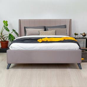 Кровать Мелисса велюр тори 45 ява 1400x2000, изголовье мягкое