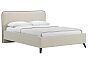 Кровать Миа рогожка браво вайт 1400x2000, изголовье мягкое