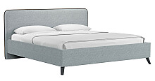 

Кровать интерьерная Миа HP рогожка Bravo grey/кант Коричневый 180*200, Серый