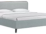 Кровать Миа рогожка браво грей 1800x2000, изголовье мягкое