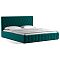 Кровать интерьерная Милана HP велюр Tenerife izumrud (сине-зелёный) 180*200