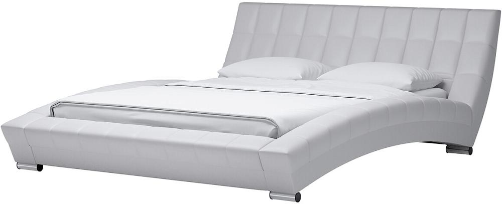 Кровать интерьерная Оливия экокожа Марика 483 Белый 160*200 мягкая интерьерная кровать стефани 1800 бп м экокожа белый