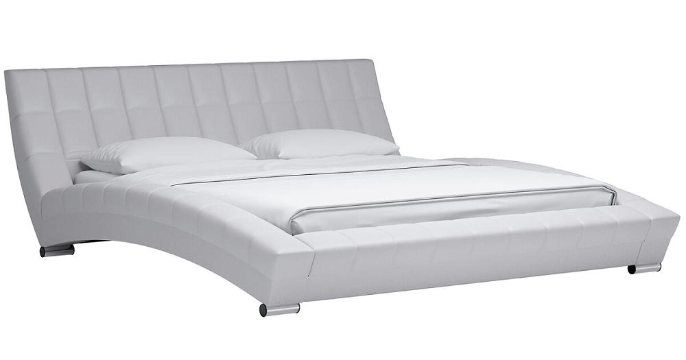 Кровать интерьерная Оливия экокожа Марика 483 Белый 180*200 мягкая интерьерная кровать стефани 1400 п м экокожа белый