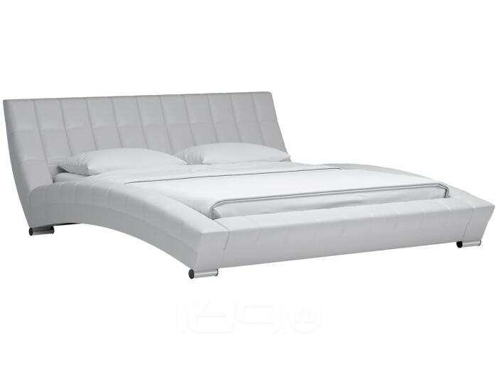 Кровать интерьерная Оливия экокожа Марика 483 Белый 180*200