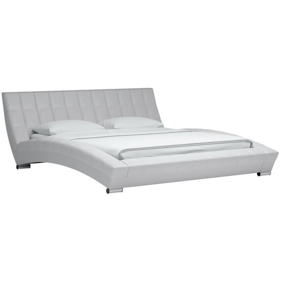 Кровать интерьерная Оливия экокожа Марика 483 Белый 180*200