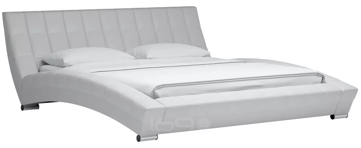 Кровать интерьерная Оливия экокожа Марика 483 Белый 180*200