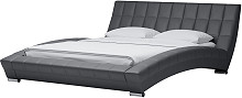 

Кровать интерьерная Оливия экокожа Марика 485 Серый 160*200, Графит