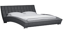 

Кровать интерьерная Оливия экокожа Марика 485 Серый 180*200, Графит