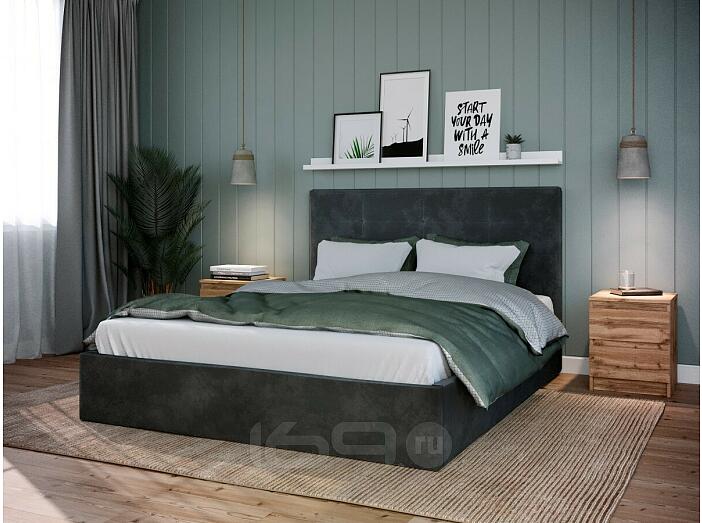 Кровать СОНАТА new 1800х2000 Велюр Серый 72306339