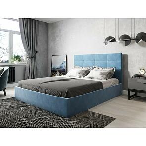 Кровать СОНАТА new 1800х2000 Велюр Синий(happy792) 72306340