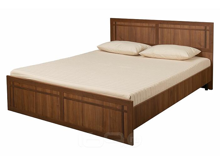 Кровать двойная Марко 01.35 160  Орех Селект каминный