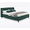 Кровать Betsi велюр изумруд с подъемным механизмом 1600x2000, ортопедическое основание