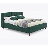 Мягкая кровать Betsi 1600 изумруд с подъемным механизмом