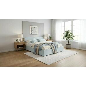 Кровать Erika велюр мята пастель с подъемным механизмом 1600x2000, ортопедическое основание, изголовье мягкое