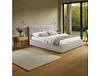 Кровать Selesta велюр лиловый без П/М 1600x2000, изголовье мягкое