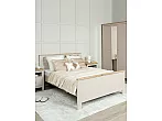 Кровать Сага без обивки кашемир, ясень без П/М 140x200, изголовье жесткое