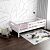 Кровать Софи без обивки белый полупрозрачный лак без подъёмного механизма 800x1900, изголовье жесткое