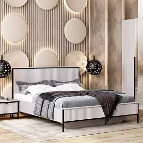 Кровать Нора велюр персидский жемчуг/персидский жемчуг без подъёмного механизма 900x2000, изголовье мягкое