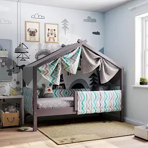 Кровать Ассоль без обивки лаванда без П/М 700x1600, ортопедическое основание, изголовье жесткое