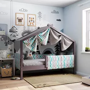 Кровать Ассоль без обивки лаванда без подъёмного механизма 700x1600, изголовье жесткое