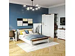 Кровать Даллас без обивки дуб винтерберг, таксония без П/М 1200x2000, без ортопедического основания, изголовье жесткое