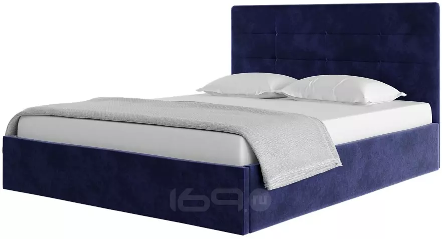 Кровать СОНАТА new 1600х2000 Велюр Индиго 72305118