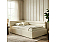 Кровать Aura велюр бежевый С П/М 900x2000, изголовье мягкое
