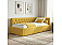 Кровать Afelia велюр желтый без П/М 900x2000, изголовье мягкое