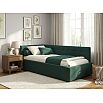 Кровать Bonna велюр изумруд с подъемным механизмом 900x2000, ортопедическое основание, изголовье мягкое