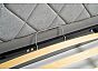 Кровать Марион велюр ОКЕАН 023 (серый) 140x200, без ортопедического основания, изголовье мягкое