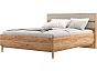 Кровать Марвэл без обивки дуб крафт, кашемир без П/М 160x200, щит-основание, изголовье жесткое