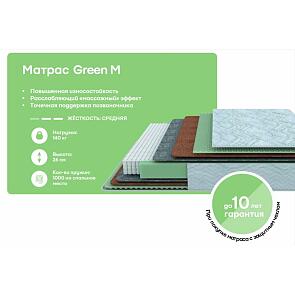 Матрас пружинный Dream Green M нагрузка до 140 кг 1600x2000