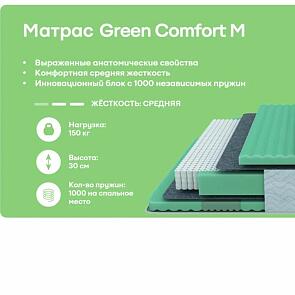 Матрас пружинный Dream Green Comfort M нагрузка до 150 кг 800x2000