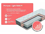 Матрас пружинный ECO Light 1000 M нагрузка до 140 кг 1800x2000