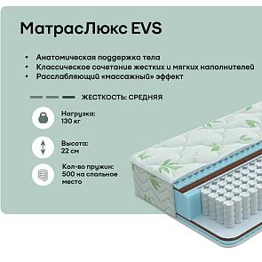 Матрас пружинный Classic Люкс EVS нагрузка до 130 кг 1600x2000