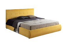 Кровать Селеста БП/М Ткань Желтый 1,2м