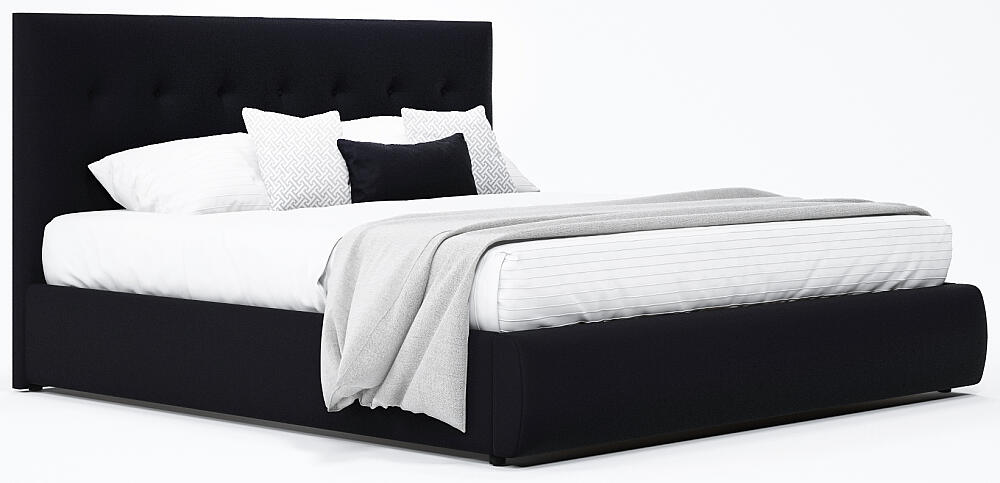 Мягкая интерьерная кровать Селеста 1200 ПМ ткань Черный 21600₽