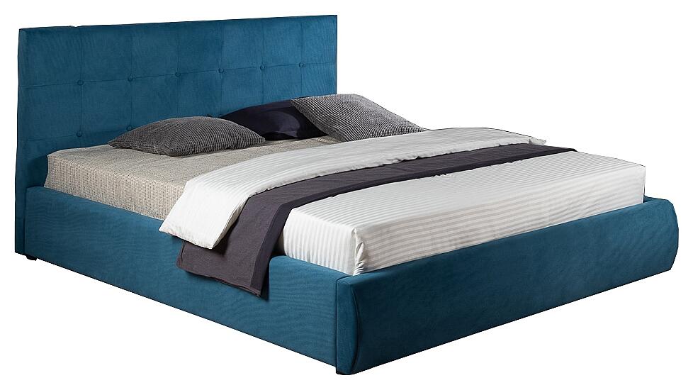 Мягкая интерьерная кровать Селеста 1200 ПМ ткань Синий 21600₽