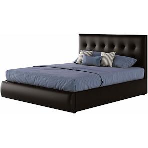 Мягкая интерьерная кровать "Селеста" 1400, БП/М, экокожа, Венге